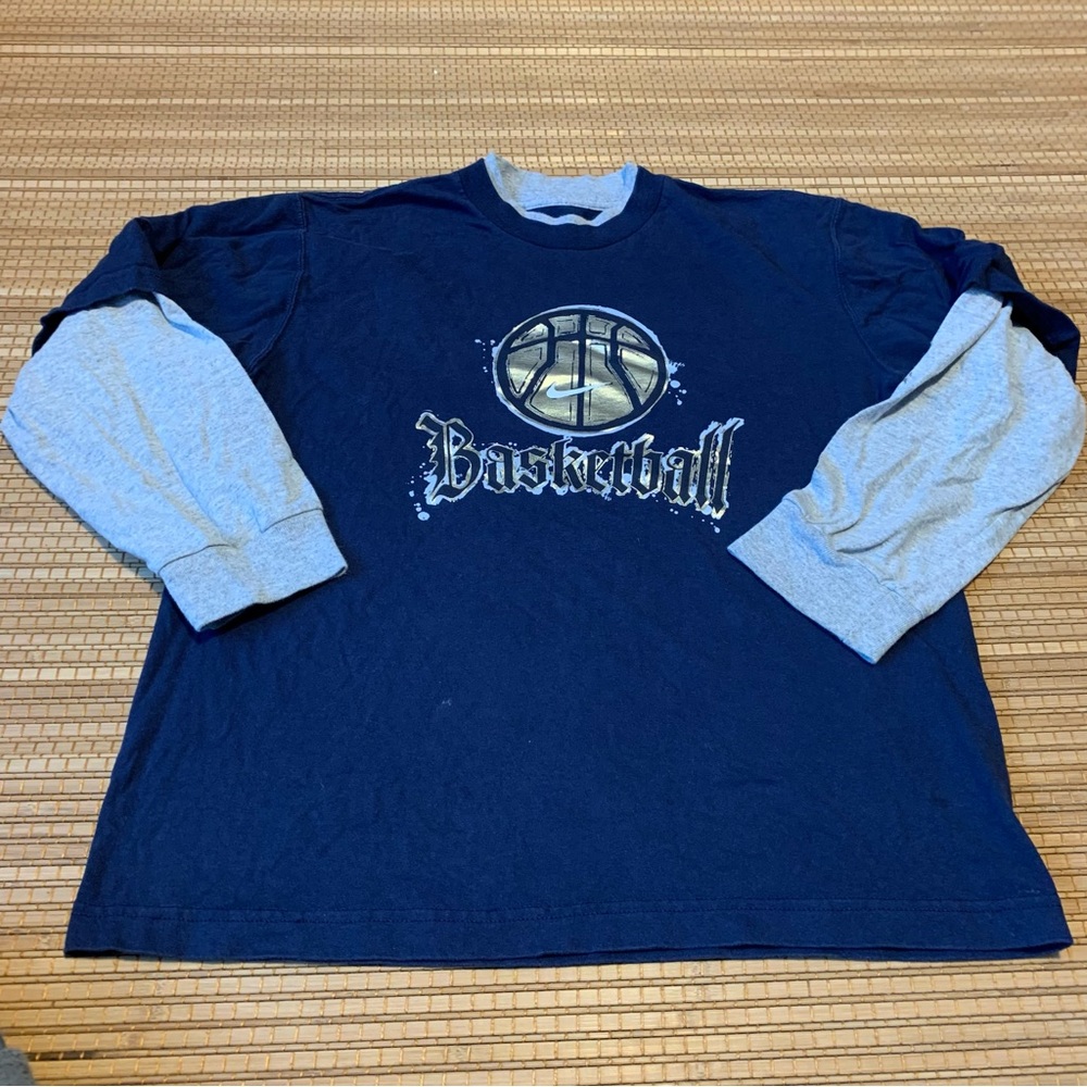 Nike Layered look boys long sleeve T-shirt size L